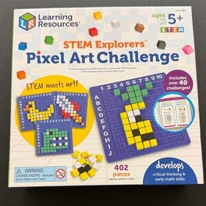 Learning Resources STEM Explorers Pixel Art Challenge Set